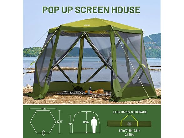 Timber Ridge Green Pop Up Canopy Tent