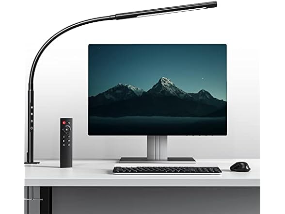 AmazLit Swing Arm Desk Light with Remote Control