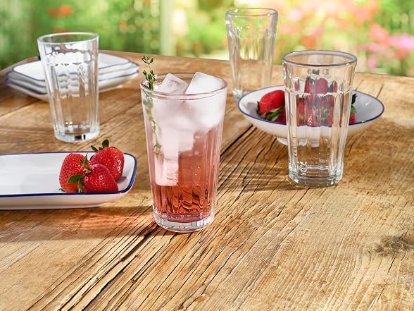 Mikasa Mable Glass Tumbler Set of 6 
