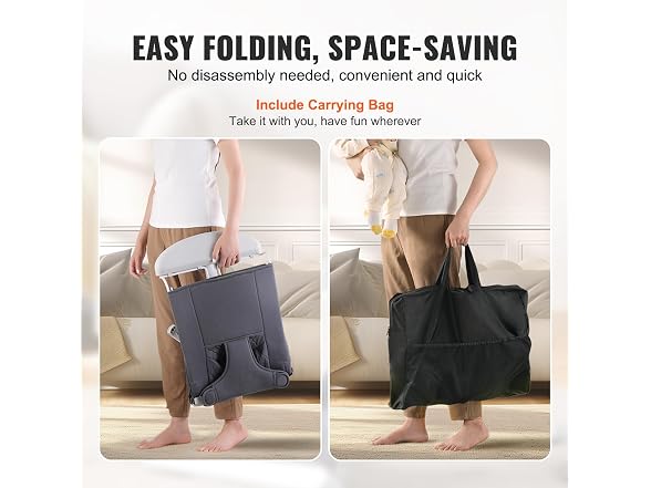 Baby Bouncer, Folding Bouncer Seat for 3-Point