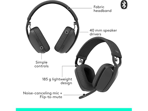 Logitech Zone Vibe 100 Wireless Headphones