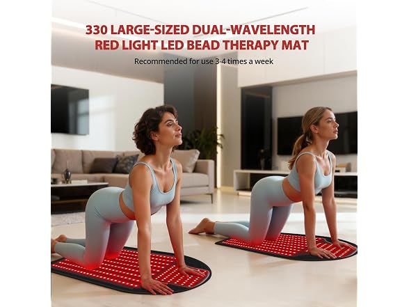Red Light Therapy Mat, 330 Leds, 660Nm