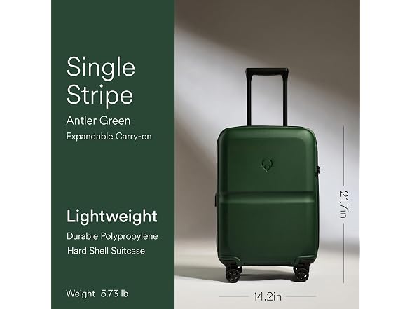 ANTLER Single Stripe 22" Carry-On Hard Shell Luggage