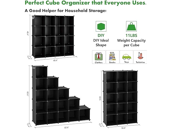 C&AHOME Cube Storage Organizer