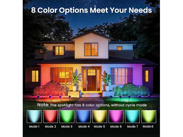 JEJOT Solar Spot Lights Outdoor