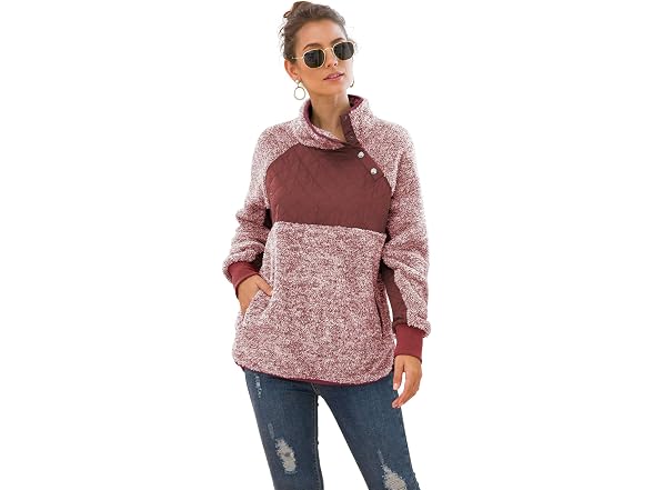 Viishow Women (XXL) Long Sleeves Coat Jujube Red
