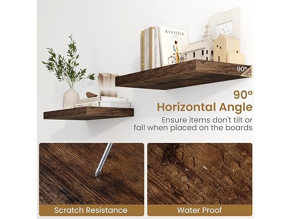 Floating Shelves 24 Inch Long, 9.3 Inch
