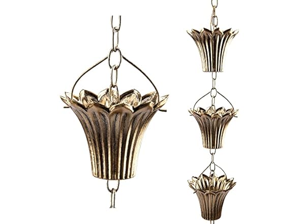 YJNSFT 8 ft Copper Plated Rain Catcher