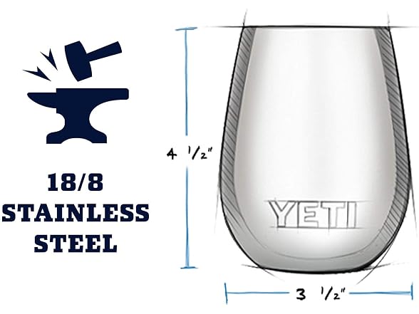 YETI Rambler 10oz Wine Tumbler, Harvest Red
