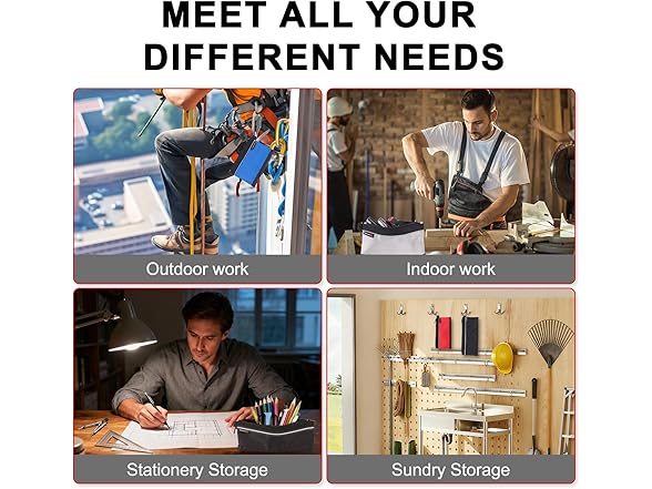 IRONLAND Small Tool Pouches with Zipper