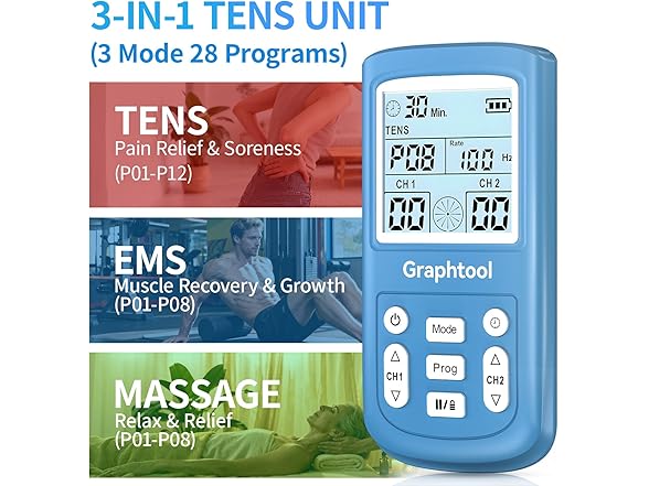 Graphtool TENS Unit Muscle Stimulator
