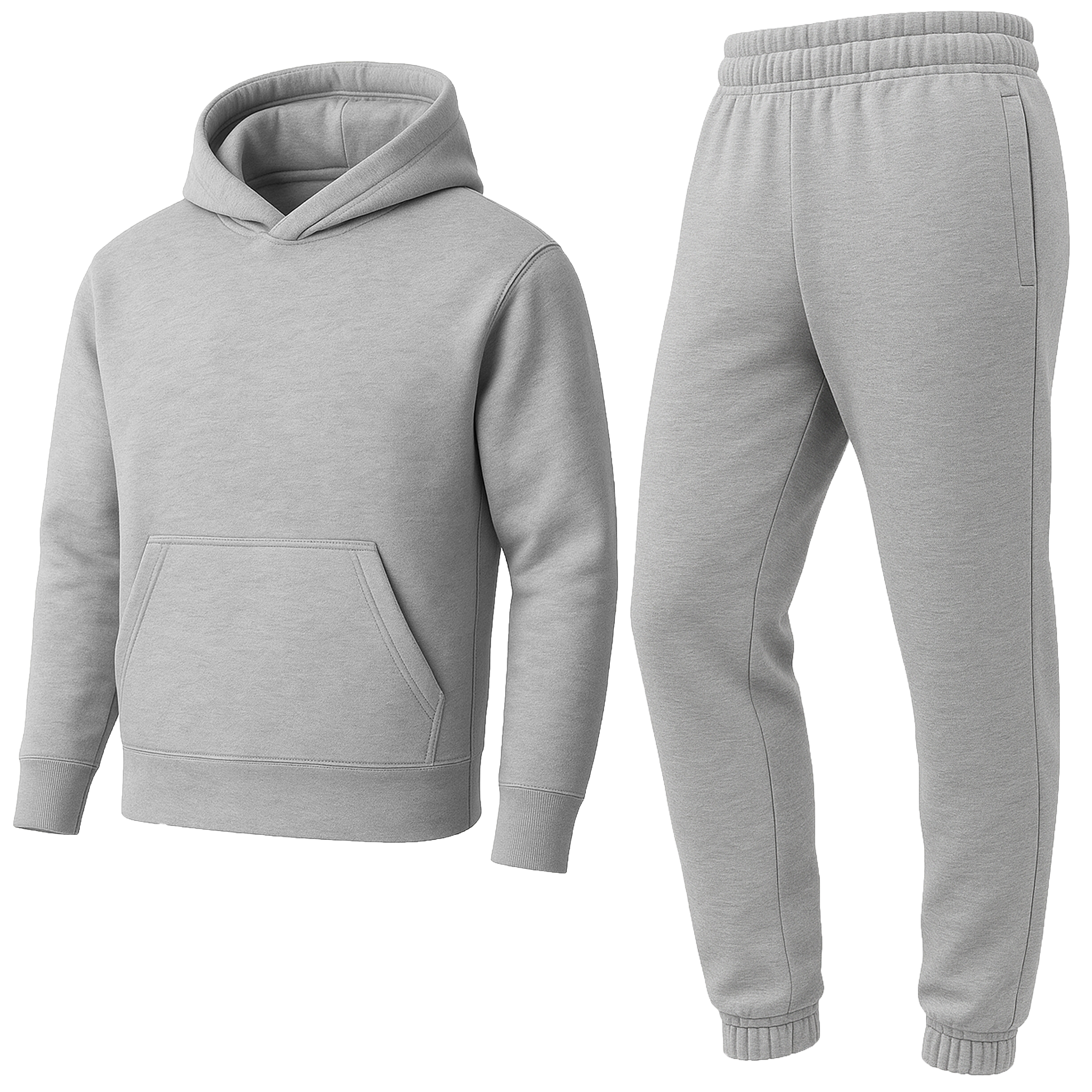 Mens Fleece-Lined Classic Hoodie/Jogger Set - Gallery 32