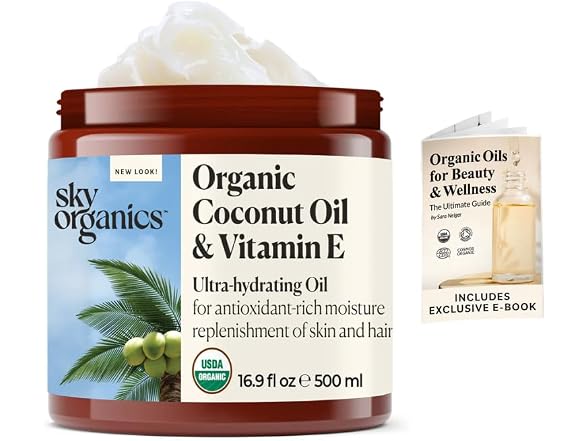 Sky Organics Coconut Oil and Vitamin E 16.9 oz