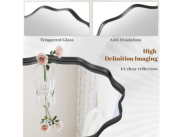 VETROVUE Round Wavy Mirror
