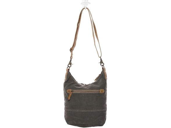 Myra Bag Floral Cowhide & Upcycled Canvas Shoulder Bag S