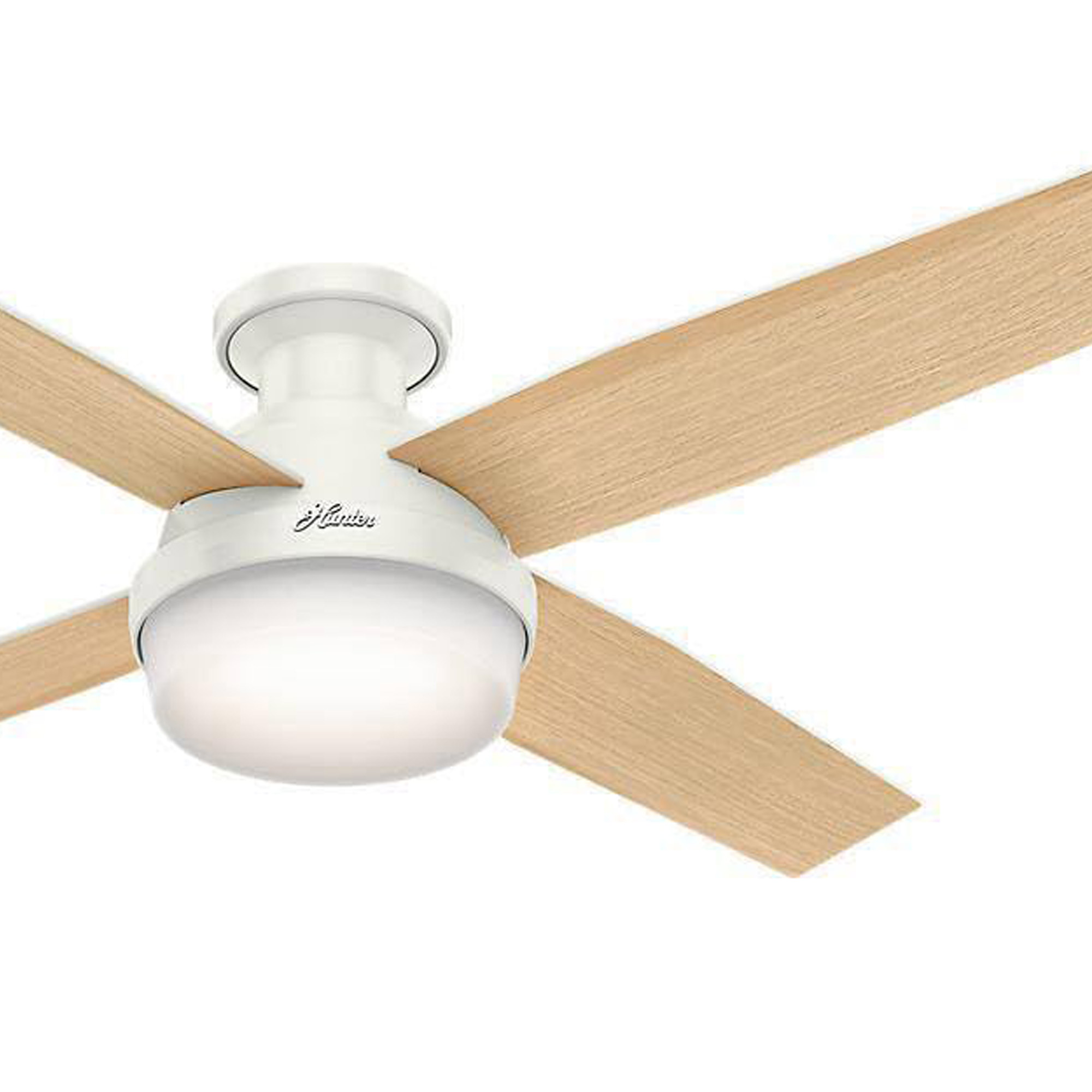 52" Hunter Fan w/Light Kit Fresh White - Gallery 9