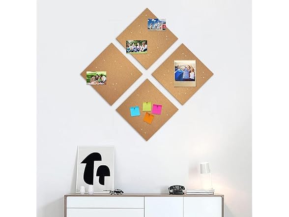 Corksidol Cork Board Tiles 12"x12"