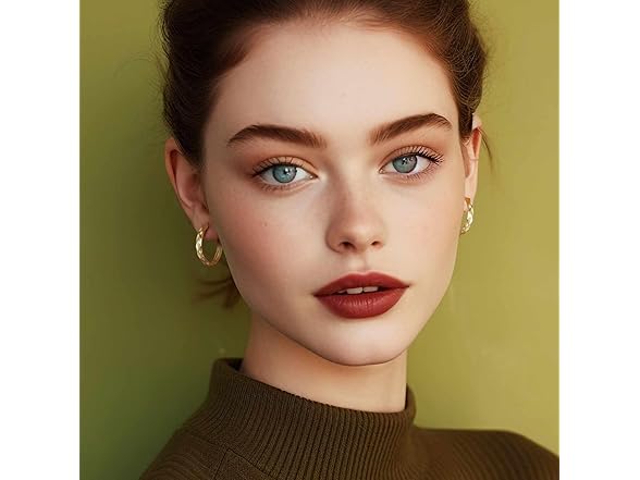 Bangalo 14K Gold Hoop Earrings 25MM