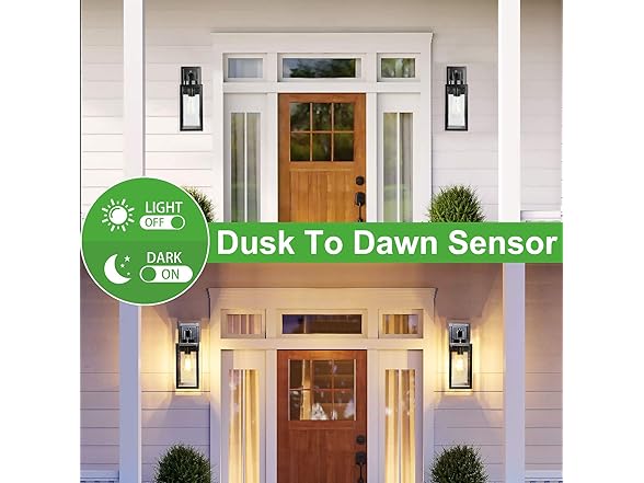 VerRon 2-Pack 14'' Outdoor Wall Light Fixtures