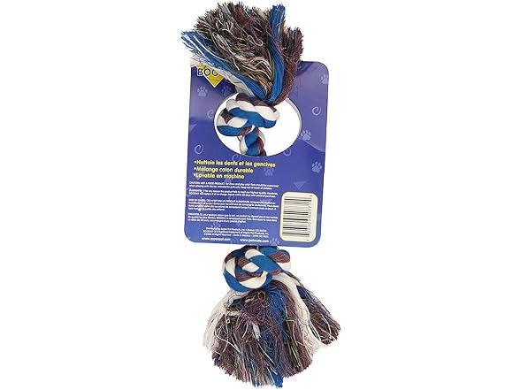 Petmate Booda Two Knot Rope Bone, Multicolored