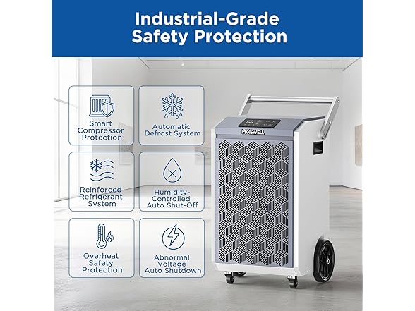 Moiswell 200 Pints Commercial Dehumidifier