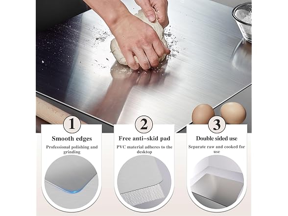 Empylynzar Steel Cutting Board 19.6×23.6