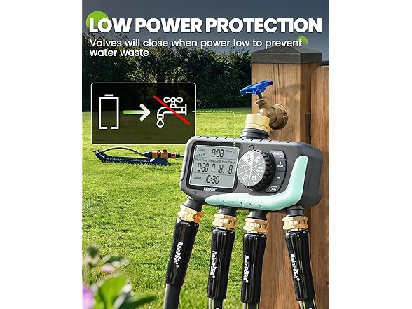 RAINPOINT 4-Outlet Hose Timer