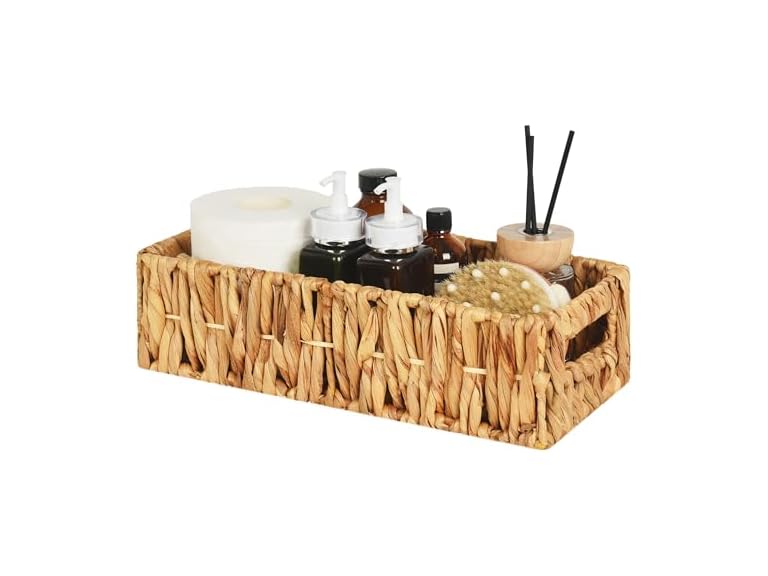 Set of 2 Wicker Basket With Handles