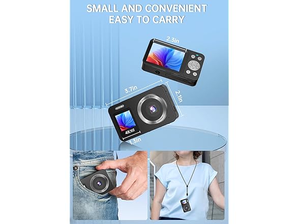 WABL 4K 64MP UHD Dual Screens Camera