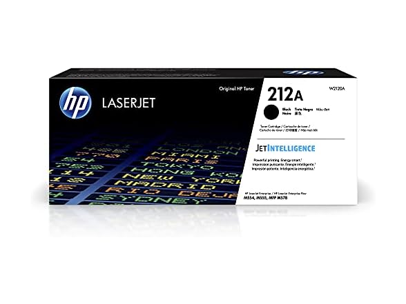 HP 212A Black Toner Cartridge, W2120A