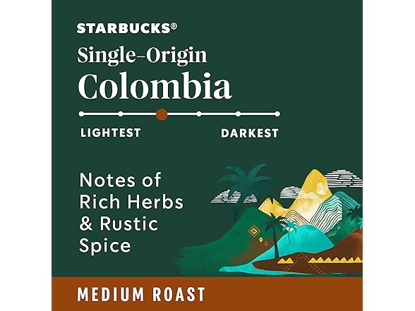 10Ct Starbucks K-Cup Coffee Pods, Medium Roast