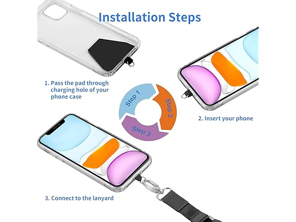 Cell Phone Neck Lanyard Strap 4-Pack