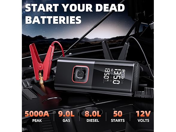 PIRAIL Jump Starter with Air Compressor