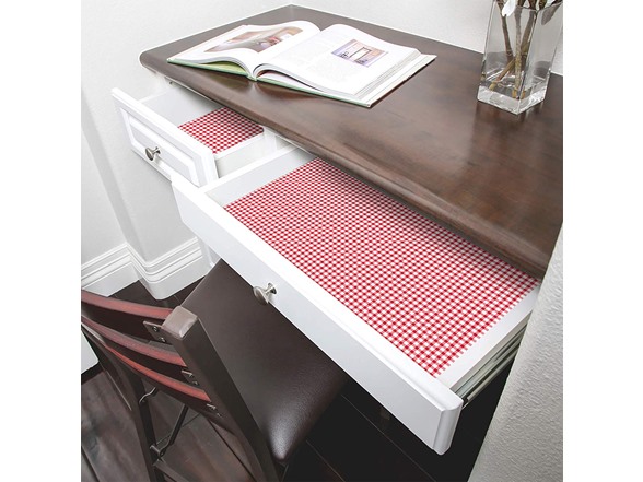 Smart Design Shelf Liner - Red Gingham