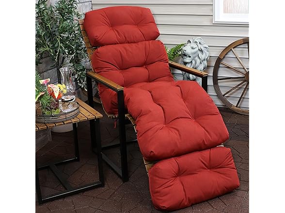 Sunnydaze Decor Chaise Lounge Chair Cushion