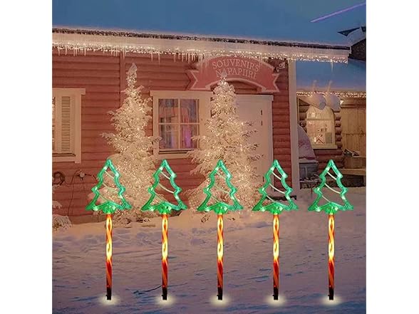 Generic 5pc Solar Pathway Lights