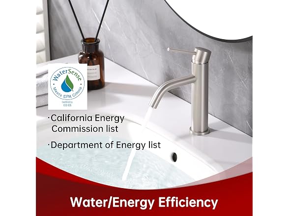 SUMERAIN Bathroom Sink Faucet Brushed