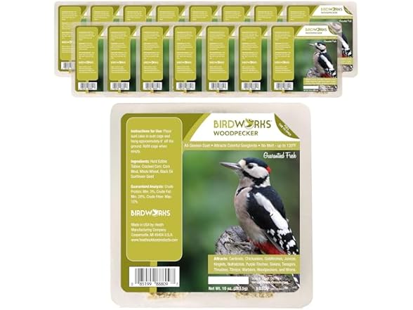 Woodpecker All Season No Mess Suet Cake Birders Pack