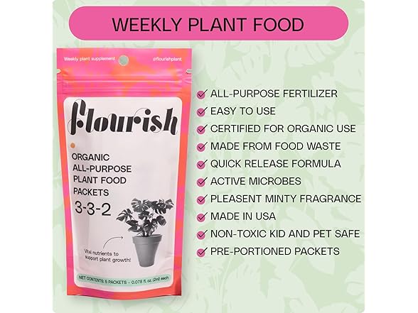 Flourish 10 Individual Single Use Packets