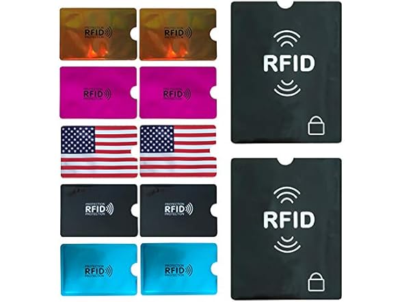 WUOJI RFID Blocking Credit Card Sleeves
