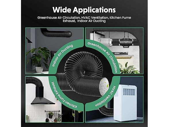 Dryer Vent Hose 12"x25' Black