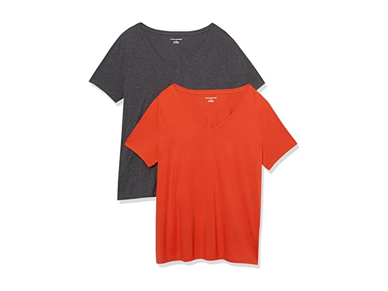 Charcoal Heather/Tomato Red