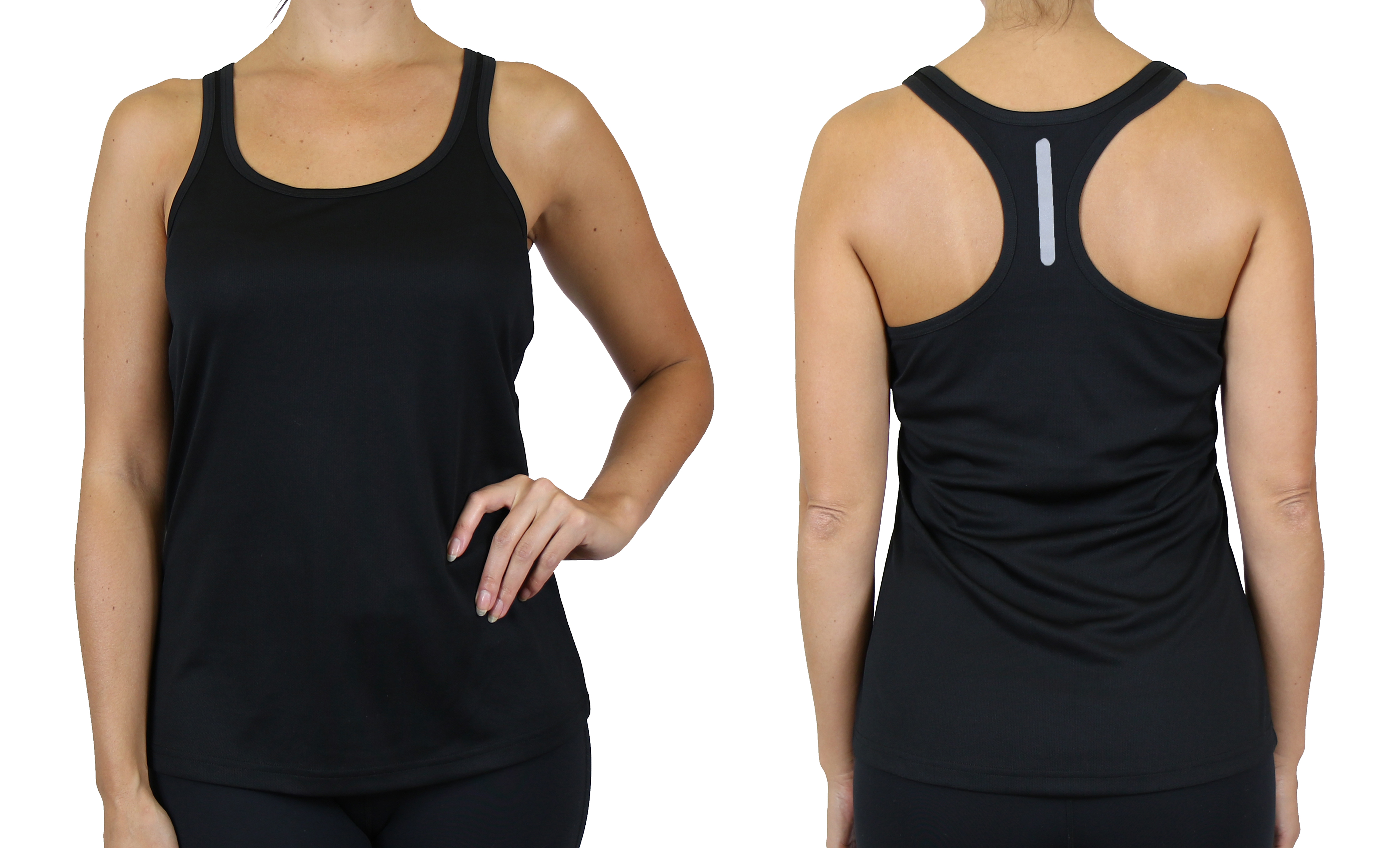 5Pk Asst Womens Active Racerback Tank (S-3XL) - Gallery 21