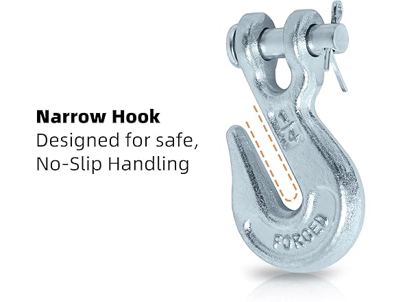PALOZO 1/4" Clevis Grab Hook 6pk