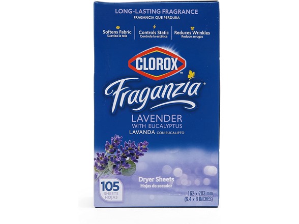 Clorox Fraganzia Dryer Sheets 105ct