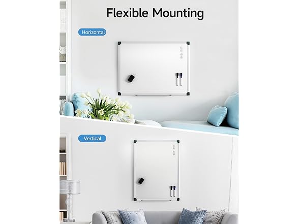 Magnetic White Board Hanging 24" x 18"