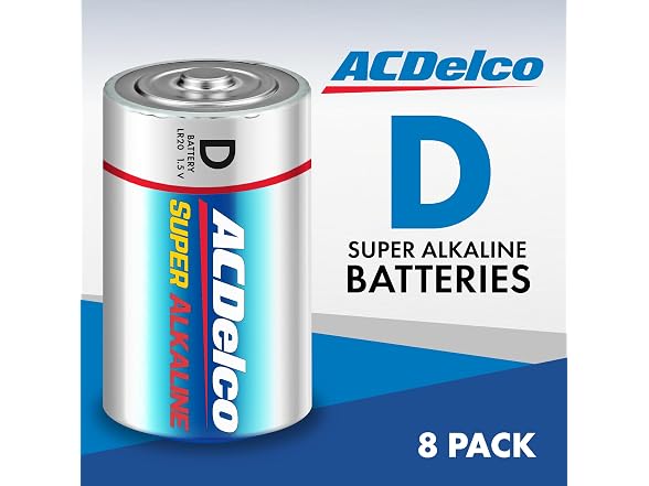 (8 Count) ACDelco D Batteries