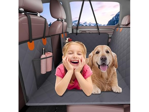 Back Seat Extender, Dog Car Seat Cover 400lbsDog
