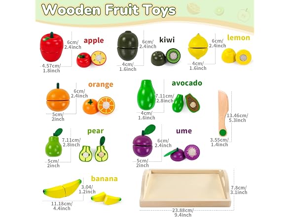 Fajiabao Wooden Play Food