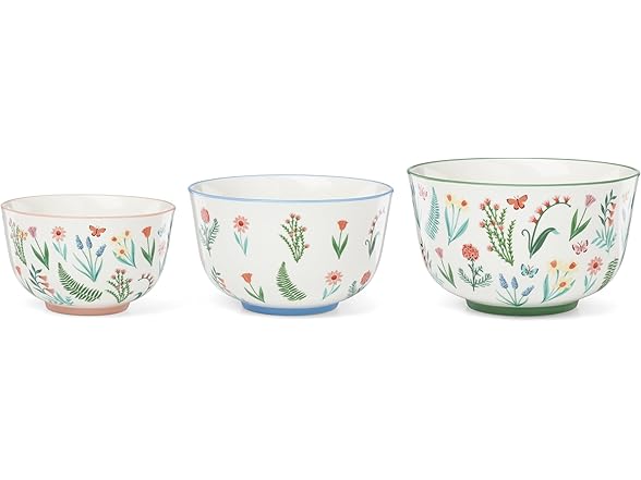 Oneida Serveware, First Blooms Nesting Bowls Set Of 3